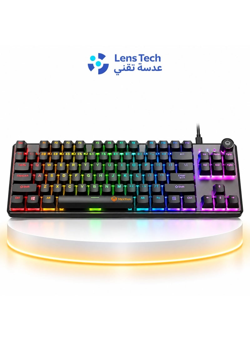 MeeTion MK008 PRO TKL Hot-Swap Mechanical Gaming Keyboard with RGB Lighting - Image 1