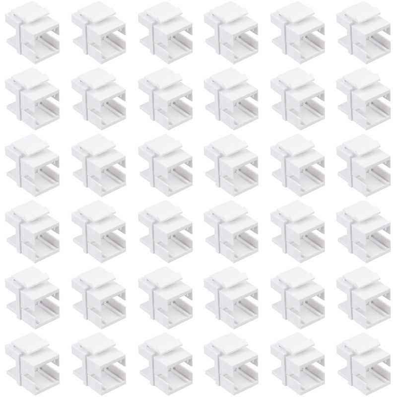 Duogalia 36 Pack Fiber Optic Coupler Keystone Jack Wall Plate Insert for Duplex LC or Simplex SC Couplers Coupler not Included - Image 2