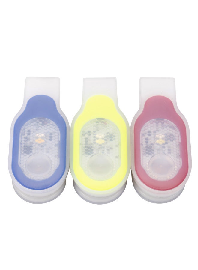 Generic Charging Collar Clip Light Night Running Light Safety Signal Light Student Schoolbag Luminous Warning Light Night Flash Light-Color:Yellow  - Image 1