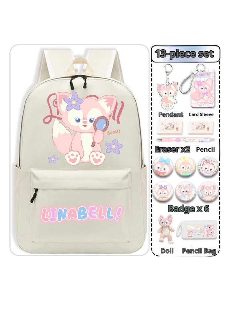 general 14-Piece Cartoon Lina Bell Backpack Set - Image 1