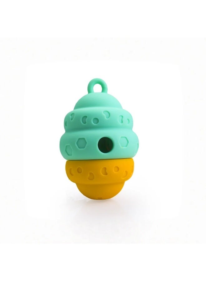 EPET Interactive Dog Treat Dispenser Toy - Slow Feeder Puzzle Ball for Mental Stimulation, Energy Release (Green & Yellow) - Image 1