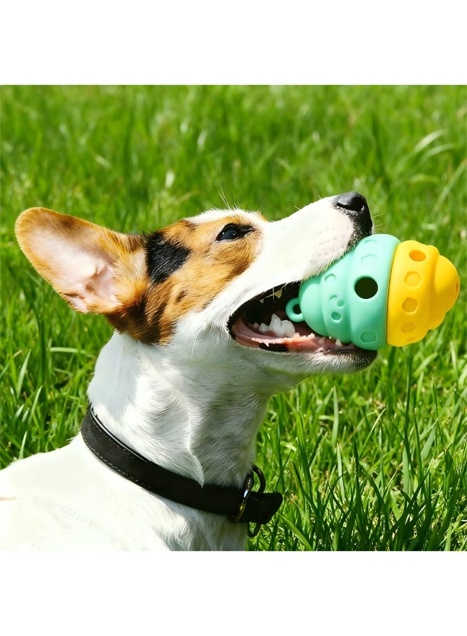 EPET Interactive Dog Treat Dispenser Toy - Slow Feeder Puzzle Ball for Mental Stimulation, Energy Release (Green & Yellow) - Image 5