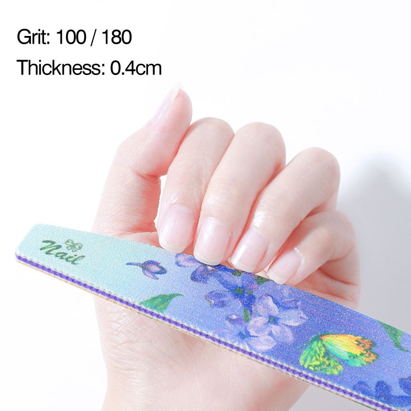 6pcs Nail Files Double-Sided Nail Buffer Set with Different Grits Nail Sanding Blocks Polishing Board Manicure Tools for Nail Beauty - Image 3