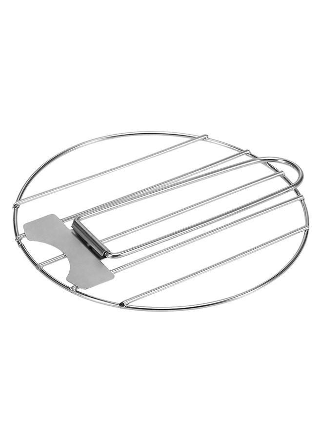 NIBEMINENT Portable Outdoor Grill Silver 17.5 X 0.5 14.5cm  - Image 4