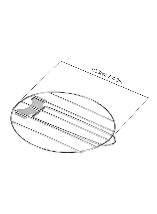 NIBEMINENT Portable Outdoor Grill Silver 17.5 X 0.5 14.5cm  - Image 2