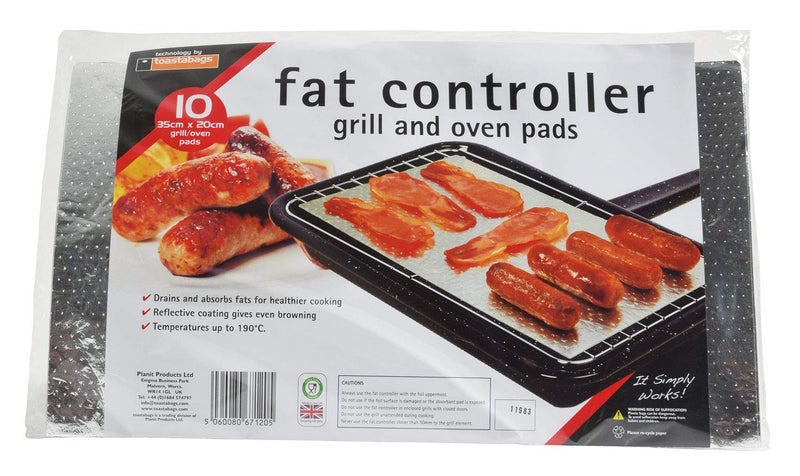 10 Fat Controllers Fat Trapper Cooking Pads Grill  Oven ABSORBS Fat