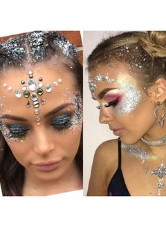 Mysense Silver Body Glitter Stickface Glitter Gelfestival Rave Pride Accessorieshair Glitter Gel For Kids Womenholographic Mermaid Sequin Chunky Glitter Makeupsparkling Glitter Face Paint0.56Oz  - Image 2