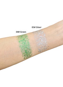 Mysense Silver Body Glitter Stickface Glitter Gelfestival Rave Pride Accessorieshair Glitter Gel For Kids Womenholographic Mermaid Sequin Chunky Glitter Makeupsparkling Glitter Face Paint0.56Oz  - Image 3