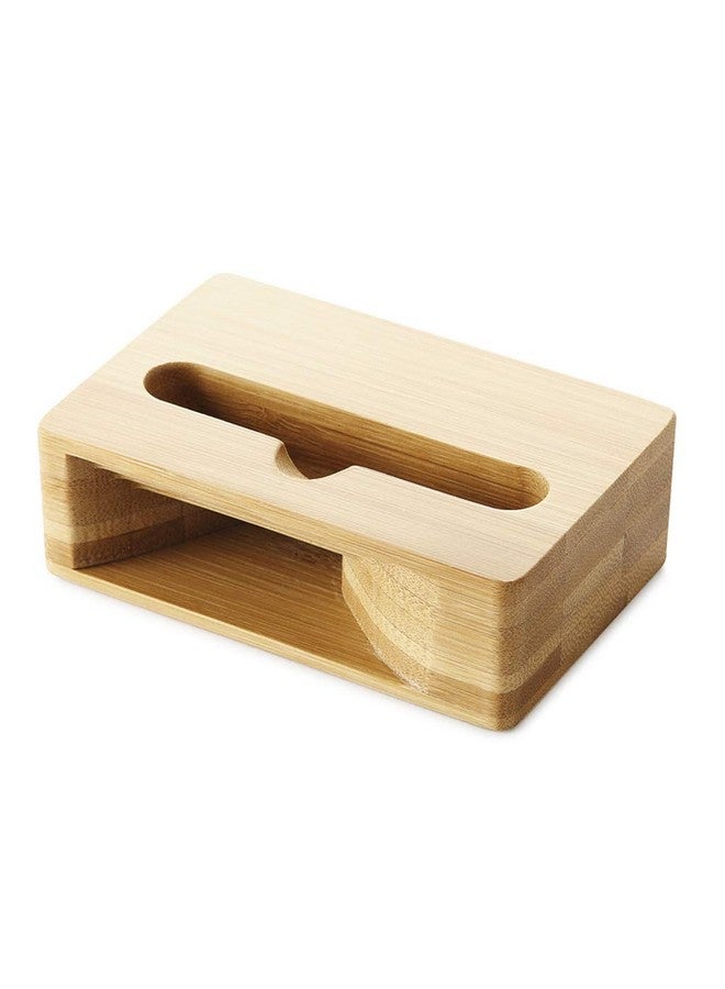 UnnFiko Wooden Sound Amplifier Stand Holder For Iphone Natural Loudspeaker Mini Megaphone Cell Phone Stand (Square)  - Image 3