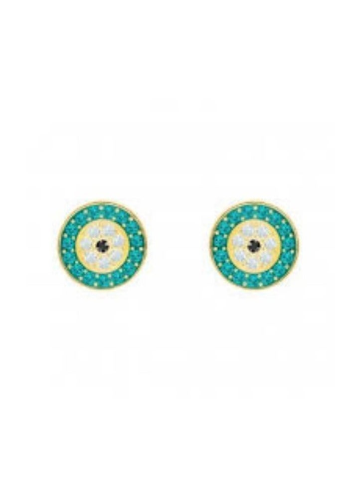 Generic - Diamond, Sapphire and Turquoise Stud Earrings - Image 1