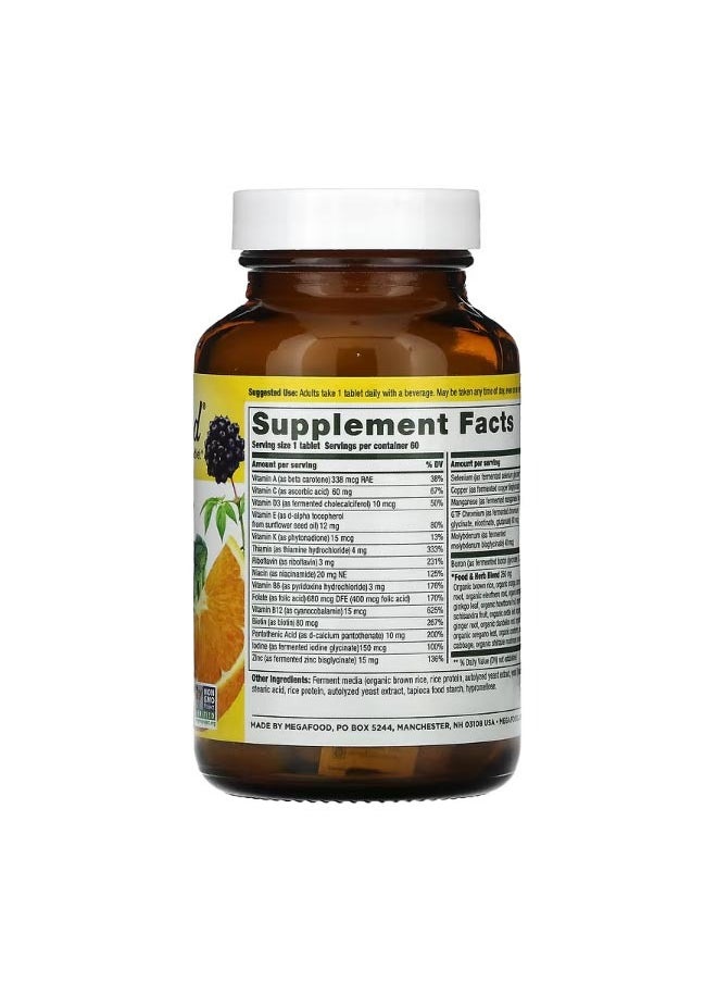 MegaFood Mens 40 One Daily Multivitamin 60 Tablets  - Image 2