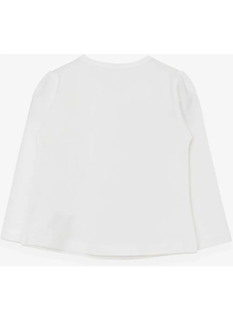 Breeze Girl Child Long Sleeve T-Shirt Painter Girl Printed 1-4 Years, Ecru