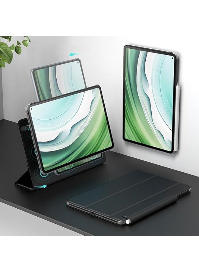 general Magnetic Stylus Tablet Case for Huawei Matepad Air 11.5 Inch Folding Drop Protection Cover Shell Magnetic Auto Sleep wake Silicone Full Cover Soft Case Bracket