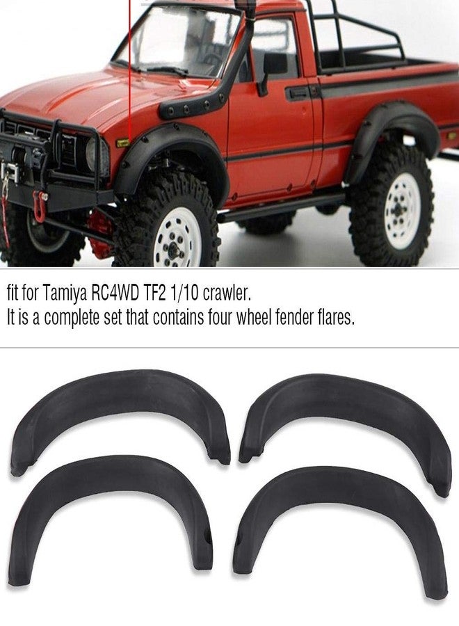 ديلوي مجموعة Dilwe RC Flares، 4 قطع من واقيات عجلات مطاطية للسيارات التي تعمل بالتحكم عن بعد TF2 بمقياس 1/10 - Image 2