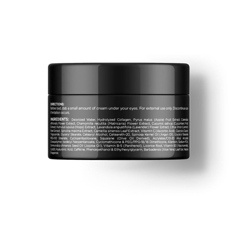 Gentlehomme - Collagen Eye Cream - Menâ€™s Eye Cream - With Collagen, Hyaluronic Acid & Caffeine - Helps Smooth, Restore & Hydrate Under Eyes - For Wrinkles & Dark Circles -All Skin Types -Vegan - 1.7oz - Image 3