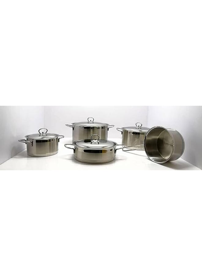 Younesteel Younesteel Premium Design 9Pcs Stainless Steel Cookware Set  - Image 2