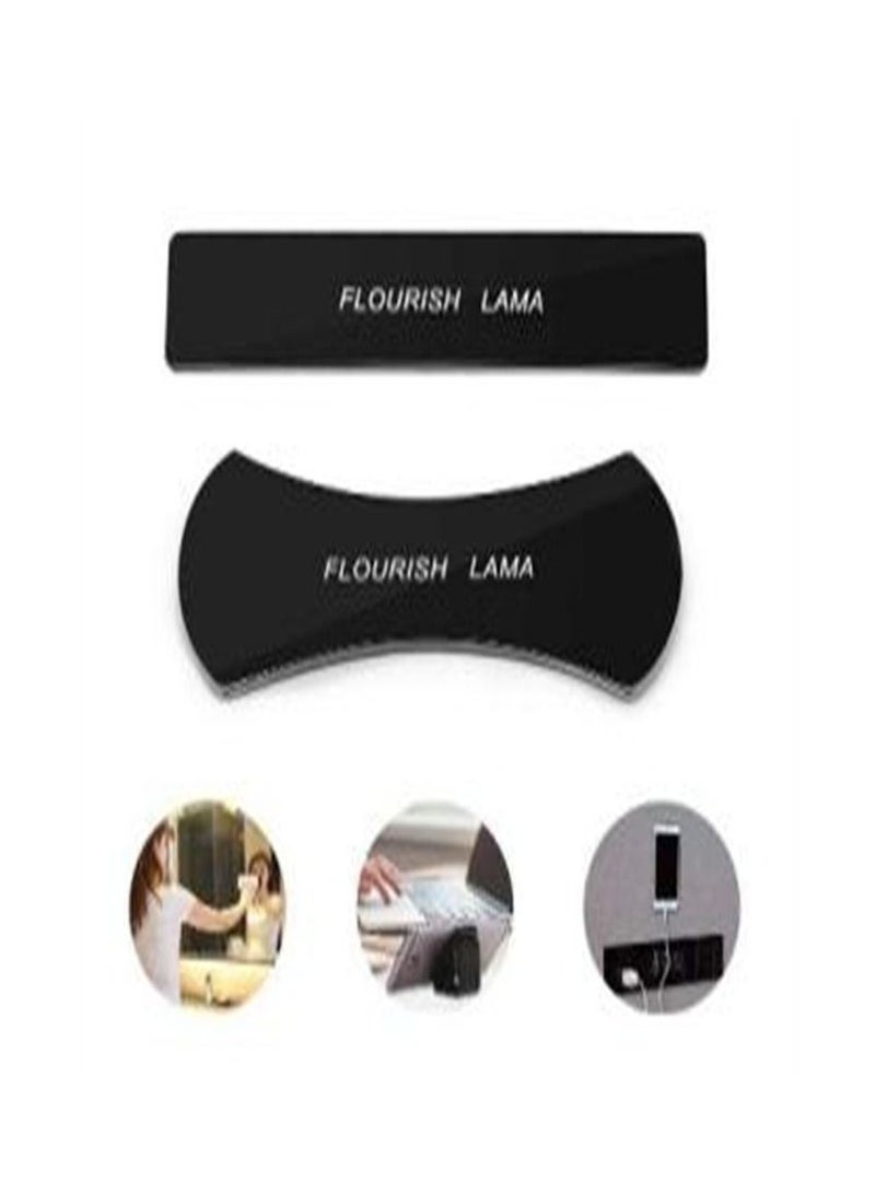 BLOOMING TIME 2 Pieces Magic Nano Rubber Pad Anti Slip Mat Sticker No Trace Car Mobile Phone Holder Lazy Bracket Pods Sticky Gel Pad 