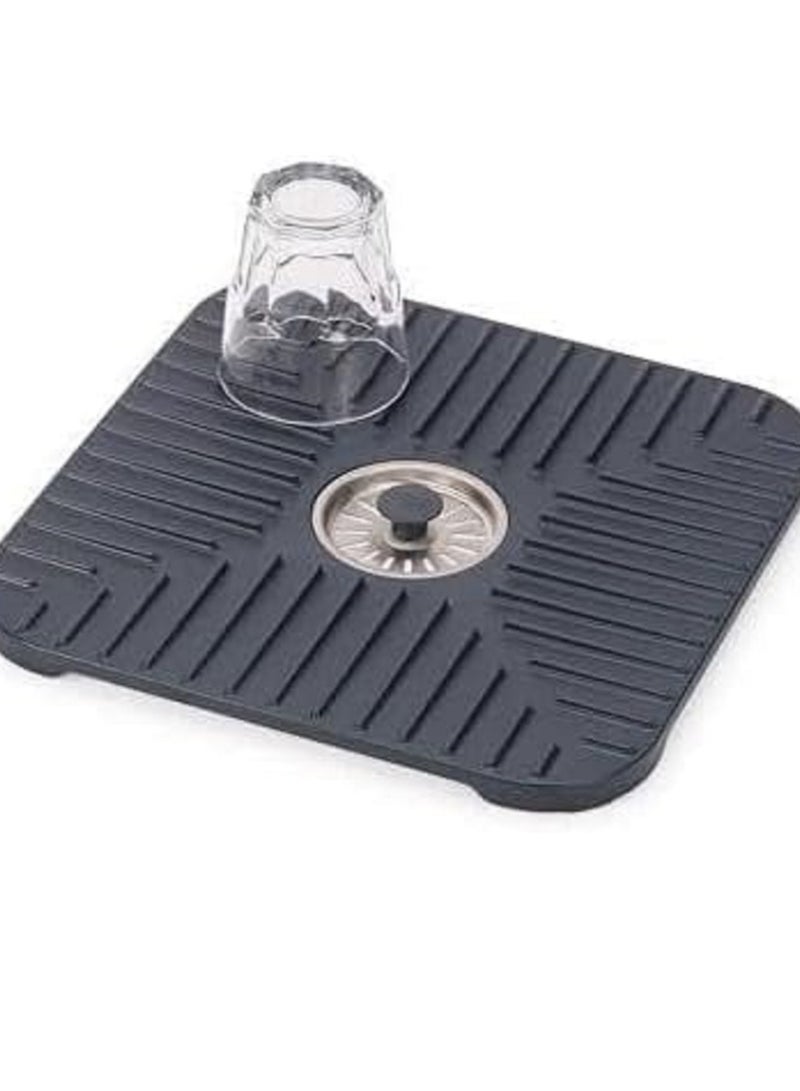 Premium Silicone Kitchen Sink Mat with Center Drain Hole - Scratch Protection, Non-Slip, Easy to Clean, Heat Resistant - Perfect for All Sink - Versatile - Image 4