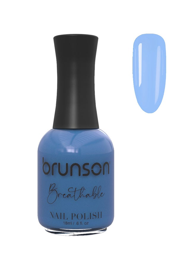 brunson طلاء أظافر قابل للتنفس طلاء أظافر حلال مناسب للوضوء سريع الجفاف نباتي طويل الأمد وسهل التقشير 18 مل BH228