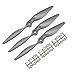 uxcell RC Propellers CCW 9x6 Inch 2Vane for Airplane Nylon Gray 3Pcs with Adapter Rings - Image 3