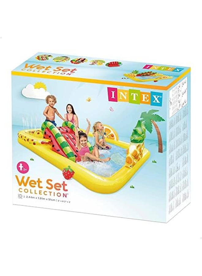 انتكس حمام سباحة قابل للنفخ في مركز المرح والفواكه مقاس 244 سم - Image 4