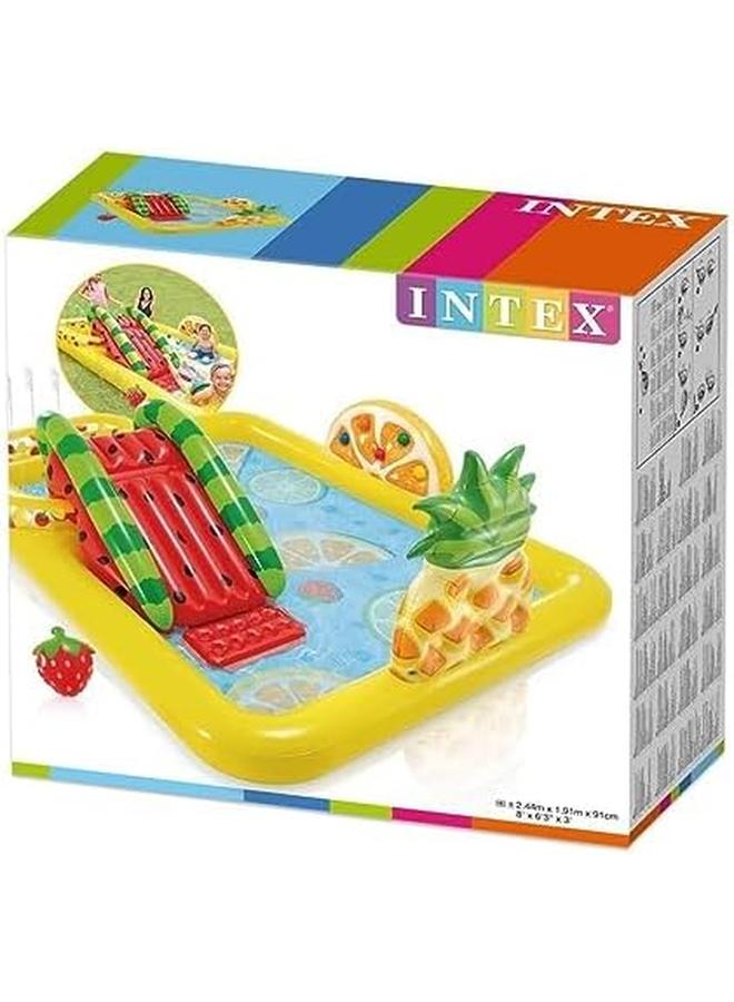 انتكس حمام سباحة قابل للنفخ في مركز المرح والفواكه مقاس 244 سم - Image 2