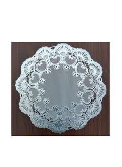 Generic 24-Piece Plastic Doilies Paper silver 15cm  - Image 2