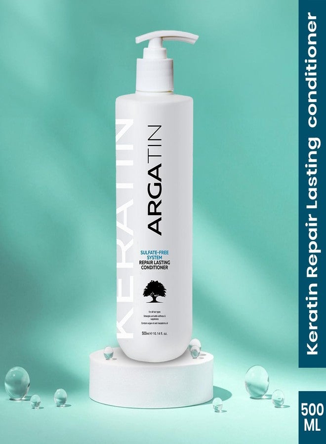 ARGATIN Keratin Treated Repair Lasting Sulphate free Conditioner for Dry and Damaged Hair | Daily Use (Conditioner 500ml) - Image 2