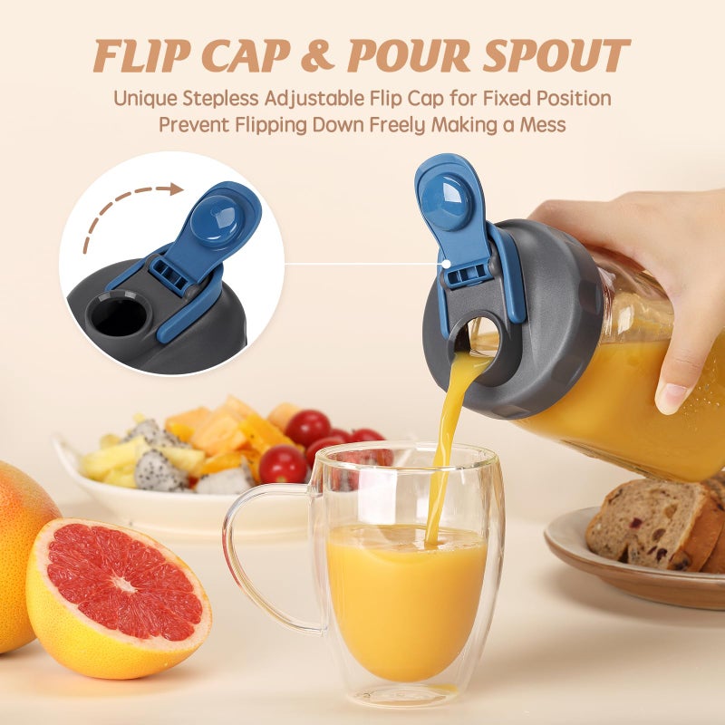 Soligt 4 Pack Mason Jar Lids  Wide Mouth Pour Spout Flip Cap Lids For Ball Brand Mason Jars  Leak Proof Airtight For Drinking Salad Dressing & Food Storing - Image 4