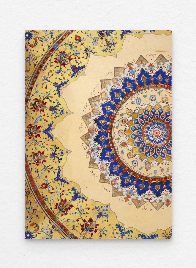 آرت دیکور  ديكور فني مزخرف بنمط إسلامي مصغر عثماني باللون الذهبي والأحمر والأزرق مؤطر ديكور جدار فني جميل لغرف المعيشة وغرف النوم وغرف الطعام والمساحات الثقافية كهدية  - Image 3
