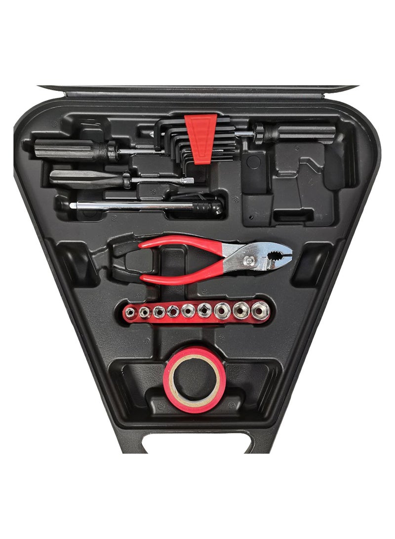 MTOOLS MTOOLS Jumper Cable Tools Set 28 Pcs Car Emergency Tools Set Air Pressure Gauge Hex Key Set  - Image 2