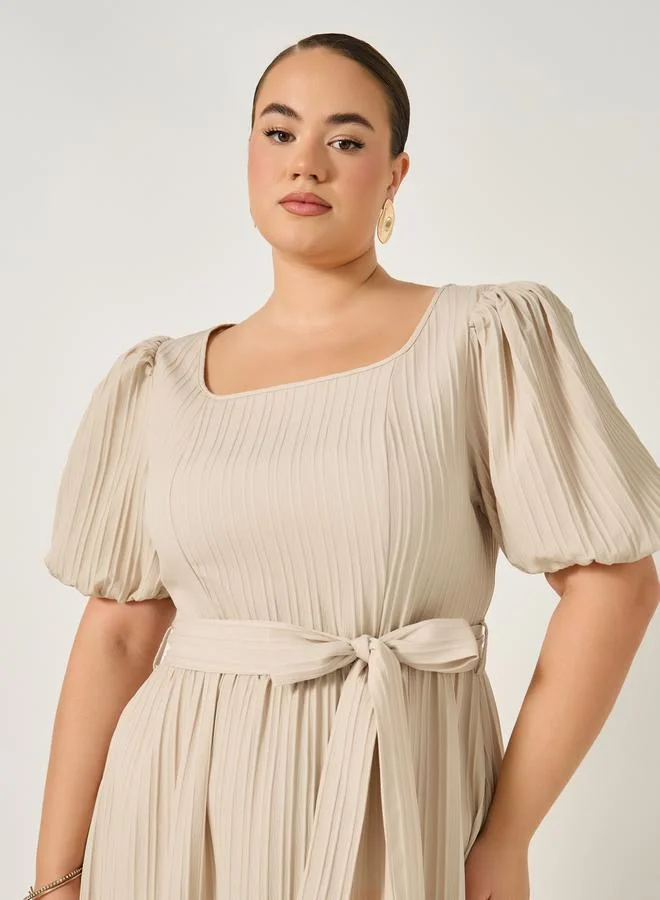 Styli Tiered Eyelet Dress