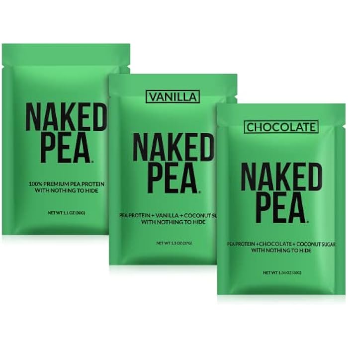 Nakd Naked Vegan Sample Pack Pea, Chocolate Pea, and Vanilla Pea - Image 1
