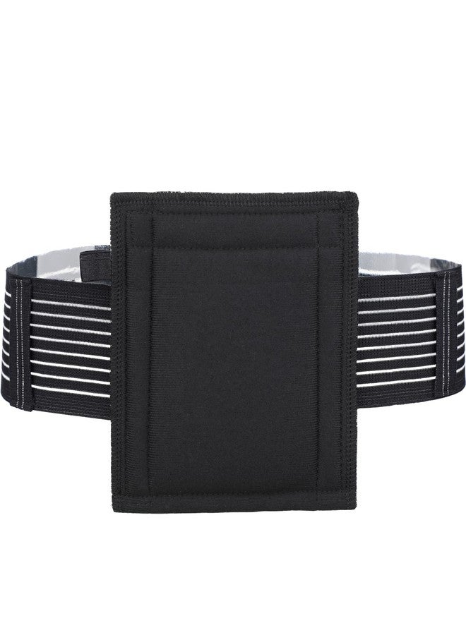 DiaBelt G Tube Holder Peritoneal Dialysis Catheter Belt to Secure Medical Feeding Tubes Gastrostomy Gtube PEG J Tube with Larger 6" Square Sponge Pouch Pad Accessories for Adults Women Men Black - Image 1