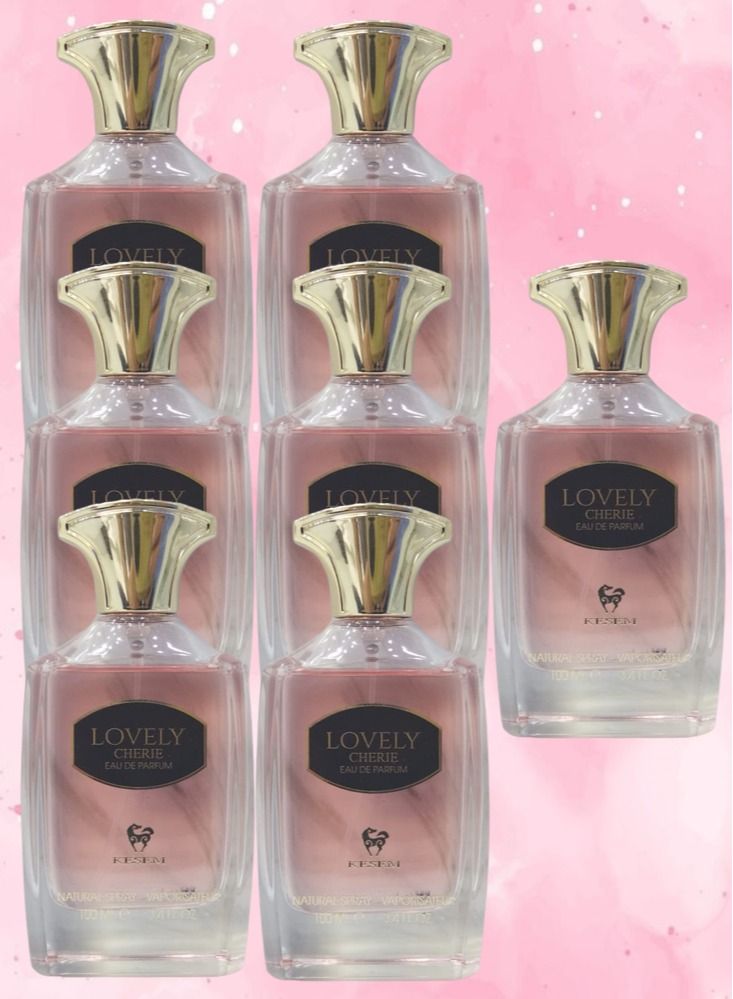 كيسم 7 قطع عطر لافلي شيري 100 مل - Image 1