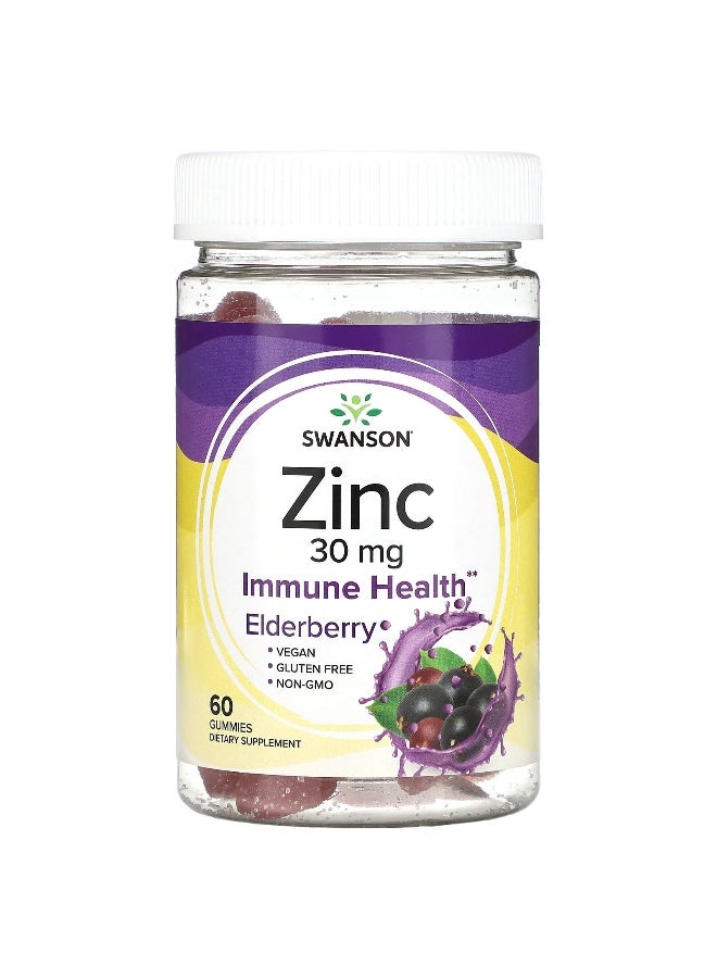 Swanson, Zinc, 30 mg, 60 Gummies (Packaging may vary) - Image 1