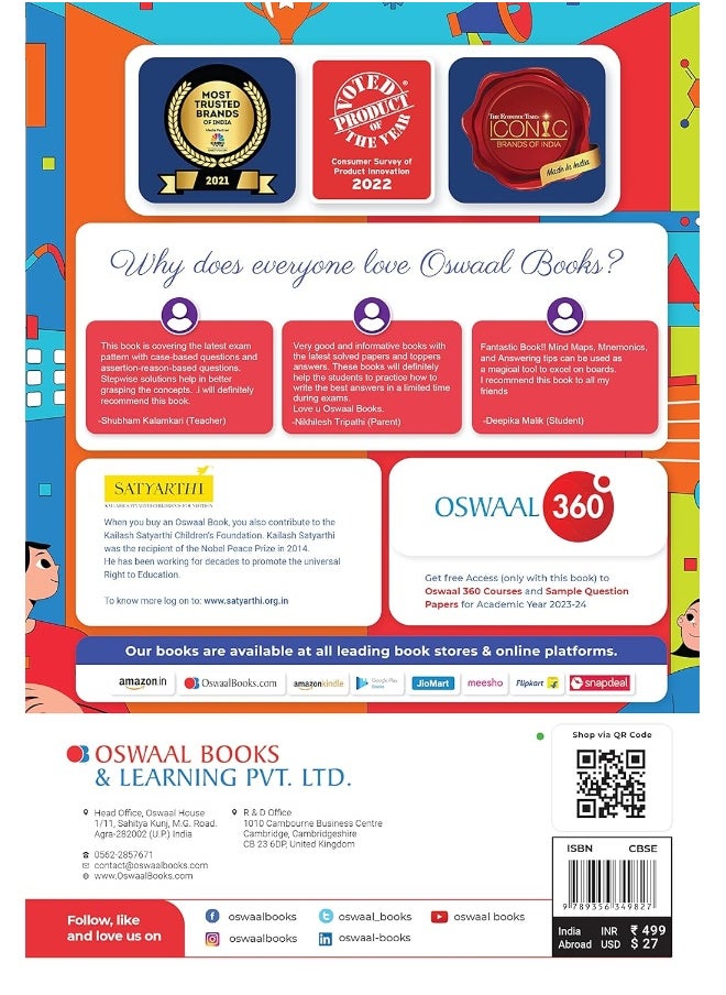 null - Oswaal CBSE Class 12 Informatics Practices Question Bank 2023-24 Book - Image 1