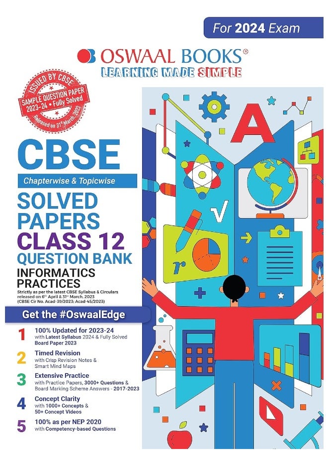 null - Oswaal CBSE Class 12 Informatics Practices Question Bank 2023-24 Book - Image 1
