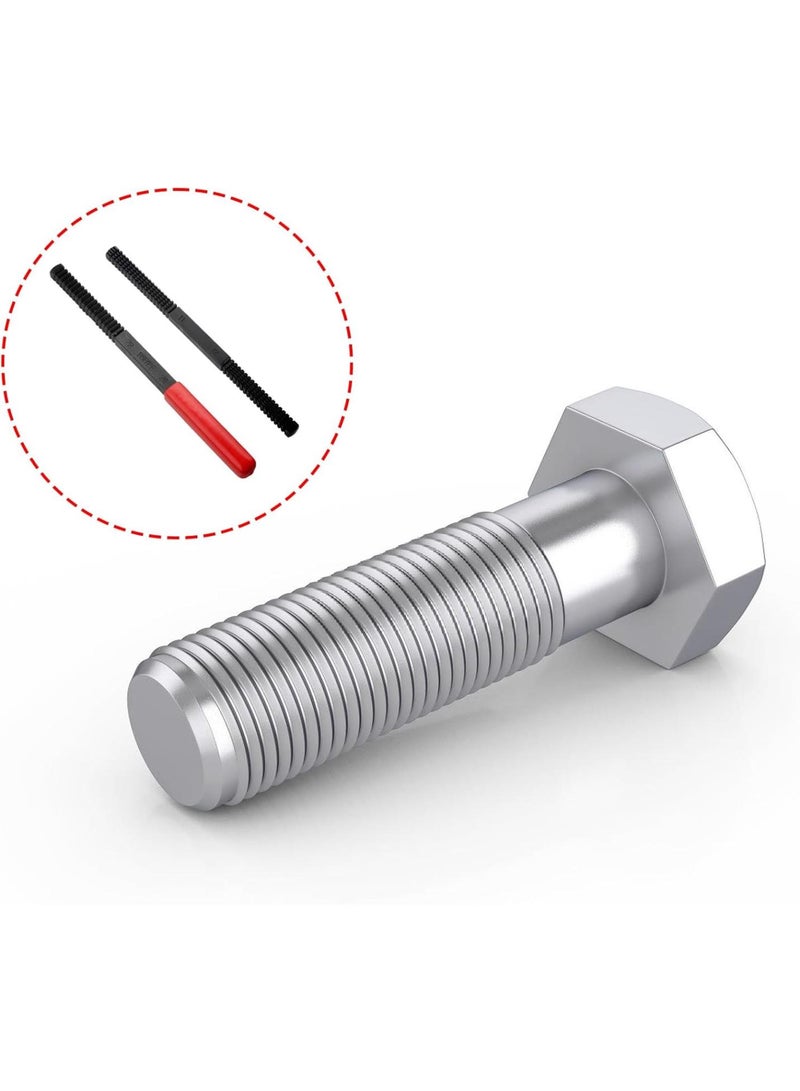 GGOOT Thread Repair File 0.75-3mm Thread File Heavy Duty Steel Hardware Hand Tool Clean Repair Damaged Studs Thread  - Image 2