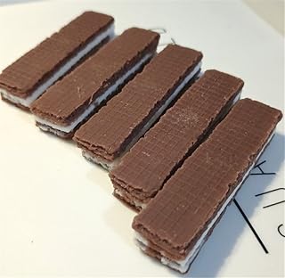 Skyseen 5PCS Artificial Chocolate Wafer Cookies Fake Simulation Realistic Biscuits Dessert for Decoration Display Props - Image 1