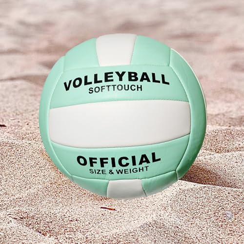 ABAJI Volleyball Light Green Official Size Thicker PU Waterproof AntiExplosion Design Youth Boys Girls Training Practice Indoor Outdoor Beach Pool Play - Image 3