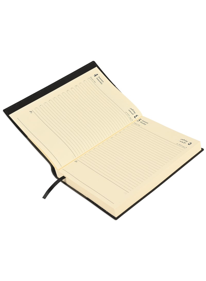 FIS A5 Diary 2025 (Arabic/English) Black - FSDI17AE25BK - Image 2