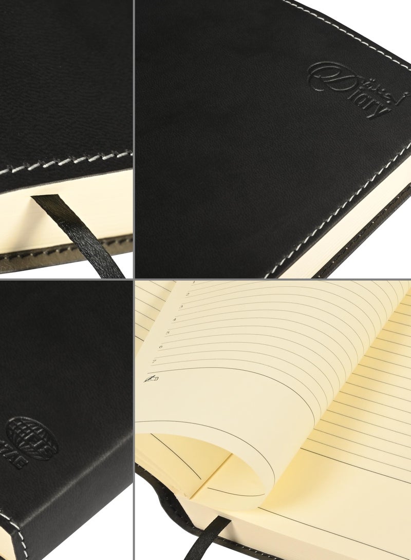 FIS A5 Diary 2025 (Arabic/English) Black - FSDI17AE25BK - Image 3
