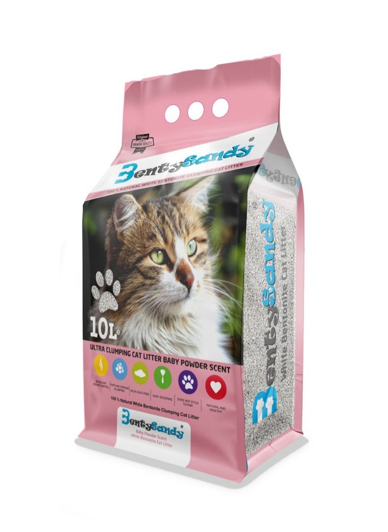 Benty Sandy Bentysandy Litter with baby powder 10 Liter 