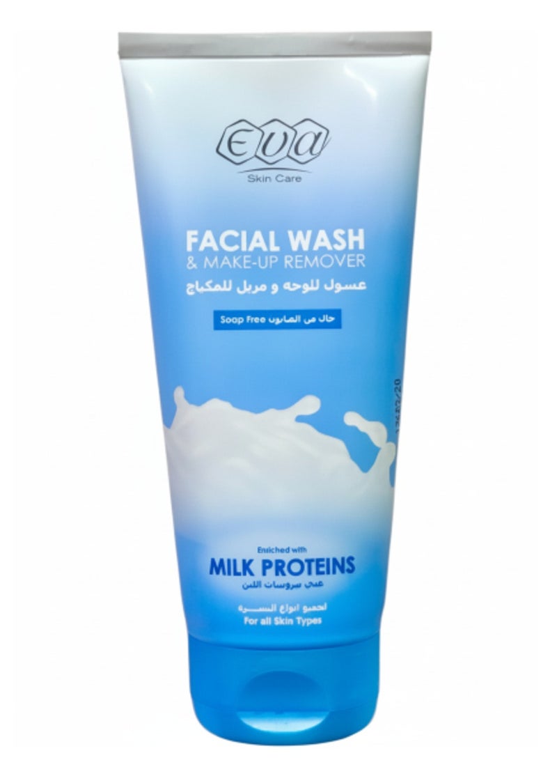 Eva Facial Wash & Make-Up Remover with Milk Proteins – 150 Ml