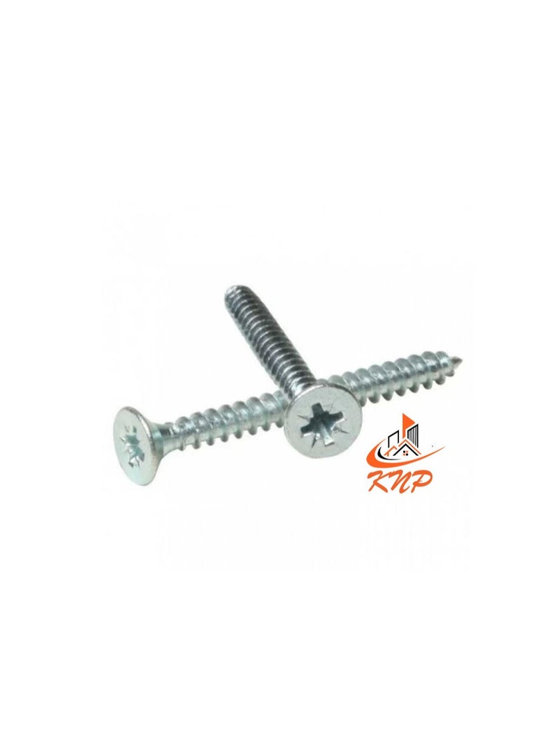 KNP KNP Steel Countersunk Head Twin thread Screws - Pack of 200 (3/4" x 8g) - Image 1