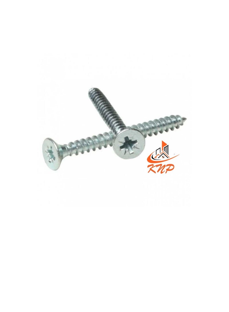 KNP KNP Steel Countersunk Head Twin thread Screws - Pack of 200 (3/4" x 8g) - Image 2