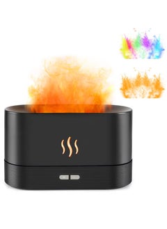 Houmt Upgraded Flame Air Diffuser Humidifier 7 Different Colours Flame Essential Oil Diffuser Aroma Diffuser for Home Office or Yoga with Auto-Off Protection Black  - Image 5