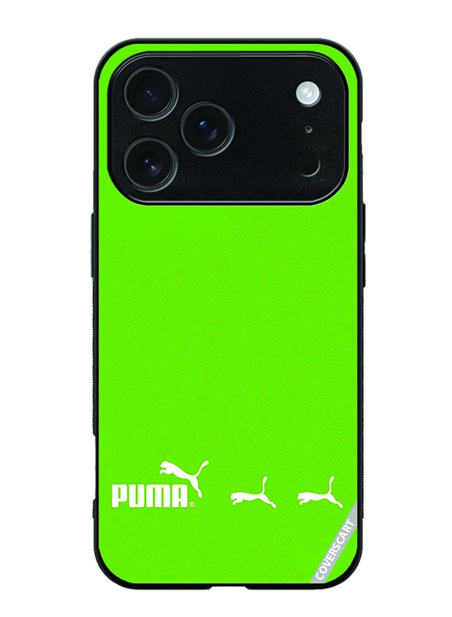 COVERSCART Protective Case Cover For Apple iPhone 17 Pro Max Puma Design Green