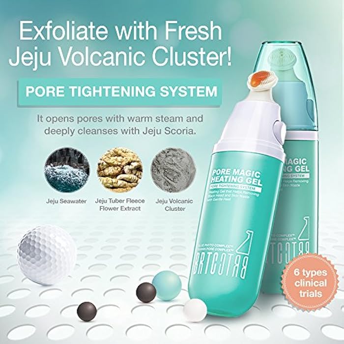 BRTC Pore Magic Heating Gel | Deep Pore Exfoliation and Tightening System | with Silicon Brush | Korean Skincare (35 g / 1.18 oz) - Image 2